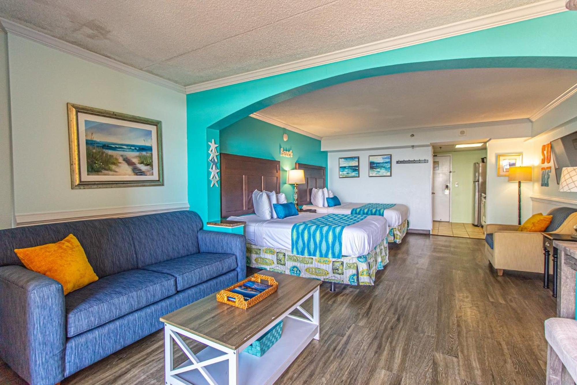 Oversized Ocean View Queen Suite With Beautiful Fireplace And Accents - Sleeps 4 Guests! Myrtle Beach Quarto foto