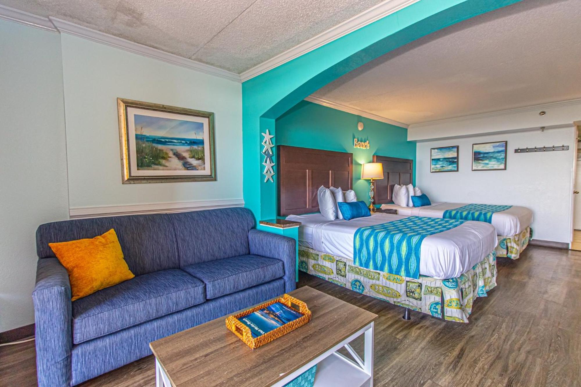 Oversized Ocean View Queen Suite With Beautiful Fireplace And Accents - Sleeps 4 Guests! Myrtle Beach Quarto foto
